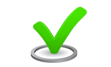 render of a check mark